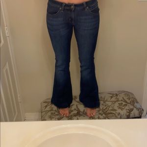 Flared jeans size 28 but run small